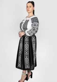 Fusta stilizata cu motive traditionale Tatiana 4 imagine