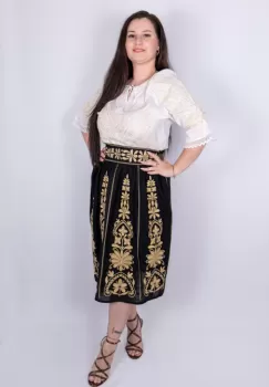 Fusta stilizata cu motive traditionale Tatiana 5 imagine