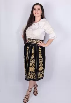 Fusta stilizata cu motive traditionale Tatiana 5 imagine