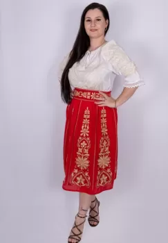 Fusta stilizata cu motive traditionale Tatiana 6 imagine