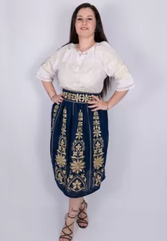 Fusta stilizata cu motive traditionale Tatiana 8 imagine