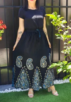 Fusta stilizata lunga 2 imagine