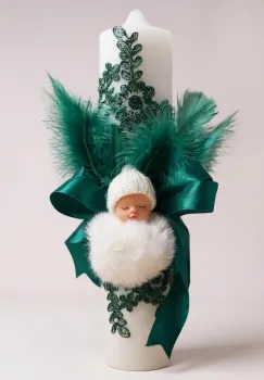 Lumanare Decorata Manual Papusa imagine