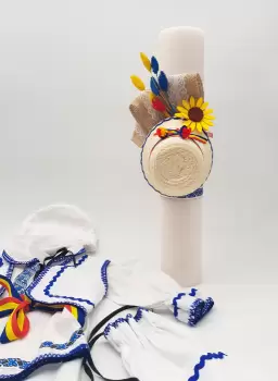 Lumanare Decorata Manual Traditional 2 imagine