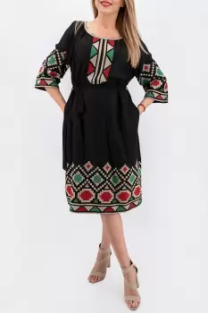 Rochie brodata Adelina 6 imagine