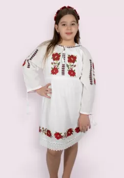 Rochie traditionala fetite Alberta 2 imagine
