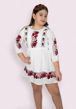 Rochie traditionala fetite Alberta 3 imagine