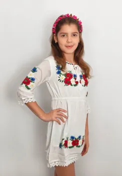 Rochie traditionala fetite Anca imagine