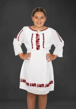 Rochie traditionala fetite Elvira 3 imagine