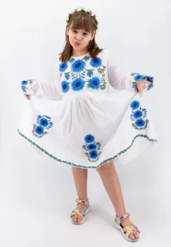 Rochie traditionala fetite Fiorela 4 imagine