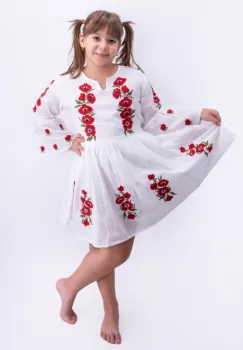 Rochie traditionala fetite Fiorela 9 imagine