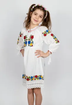 Rochie traditionala fetite Lacramioara imagine