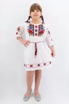 Rochie traditionala fetite Maria 4 imagine