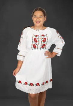 Rochie traditionala fetite Maricica imagine