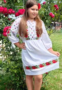 Rochie traditionala fetite Minodora imagine