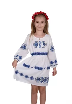 Rochie traditionala fetite Sandrina 2 imagine