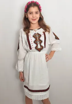 Rochie traditionala fetite Zoe 2 imagine