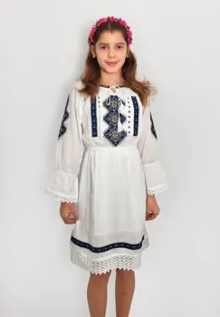 Rochie traditionala fetite Zoe 4 imagine