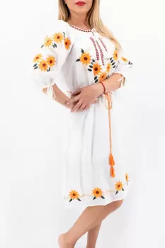 Rochie Traditionala Floarea Soarelui 10 imagine