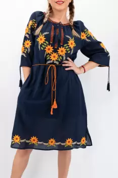 Rochie Traditionala Floarea Soarelui 11 imagine