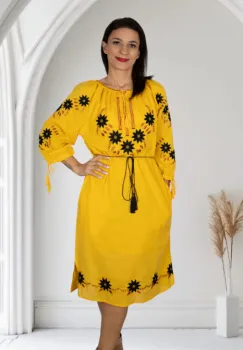 Rochie Traditionala Floarea Soarelui 25 imagine