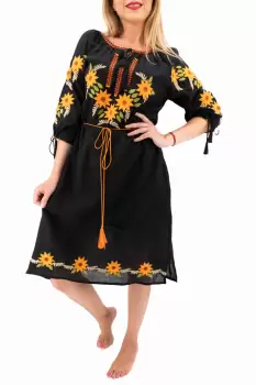 Rochie Traditionala Floarea Soarelui 9 imagine