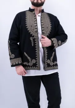 Sacou brodat Barbati 10 imagine