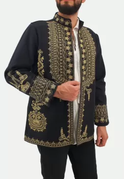 Sacou brodat Barbati 2 imagine