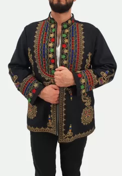 Sacou brodat Barbati imagine