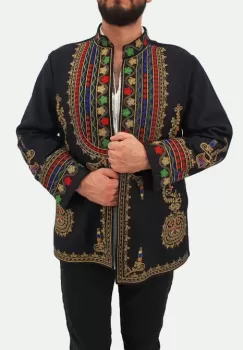 Sacou brodat Barbati imagine