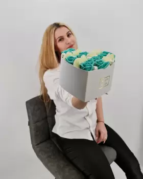 Set cadou - Inima flori Lalele si Trandafiri din sapun! imagine