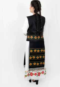 SET - Fote brodate cu model traditional Floarea Soarelui imagine