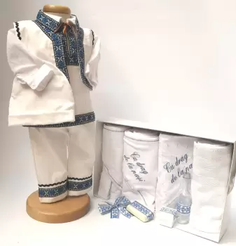 Set Traditional Botez - Costumas baiat Trusou baiat Ionel imagine
