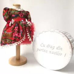 Set Traditional Botez Fetita - Costumas + Cutie trusou - TUL 2 imagine