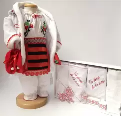 Set Traditional Botez Fetita - Costumas + Trusou 2 imagine