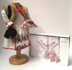 Set Traditional Botez Fetita - Costumas + Trusou 3 imagine
