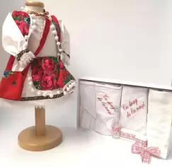 Set Traditional Botez Fetita - Costumas + Trusou 4 imagine