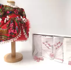 Set Traditional Botez Fetita - Costumas + Trusou - TUL 2 imagine