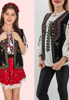 Set Traditional   Vesta Mama   Vesta fiica Angelica imagine