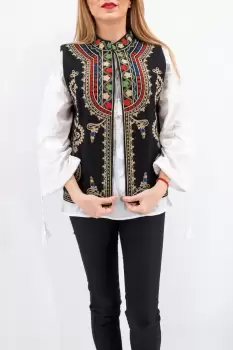 Vesta brodata cu model traditional Angelica 5 imagine