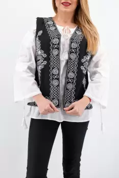 Vesta brodata cu model traditional Angelica 6 imagine