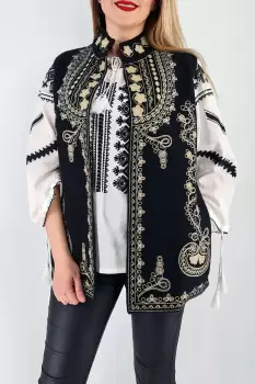 Vesta brodata cu model traditional Ania 4 imagine