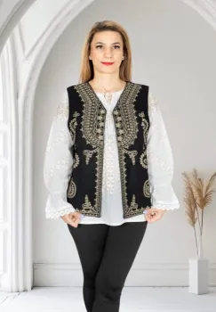 Vesta brodata traditional Angelica 12 imagine