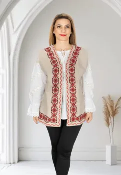 Vesta brodata traditional Angelica 14 imagine