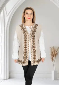 Vesta brodata traditional Angelica 15 imagine
