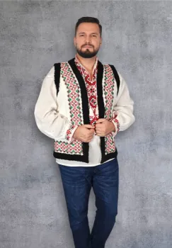 Vesta brodata traditional Dorin imagine
