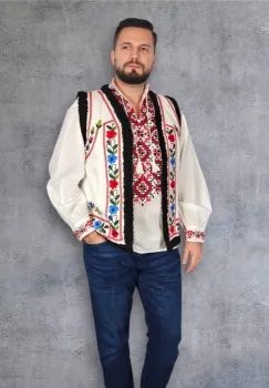 Vesta brodata traditional Dorin 2 imagine