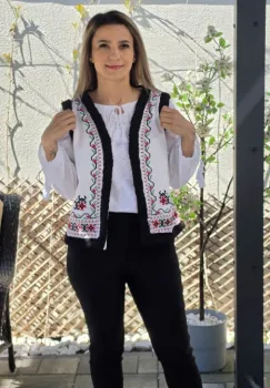 Vesta brodata traditional Dorina 4 imagine