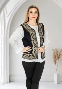 Vesta brodata traditional Ivona 2 imagine