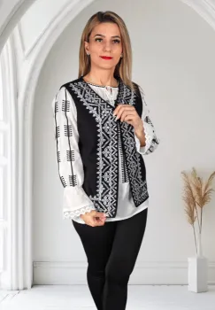 Vesta brodata traditional Nadina 2 imagine